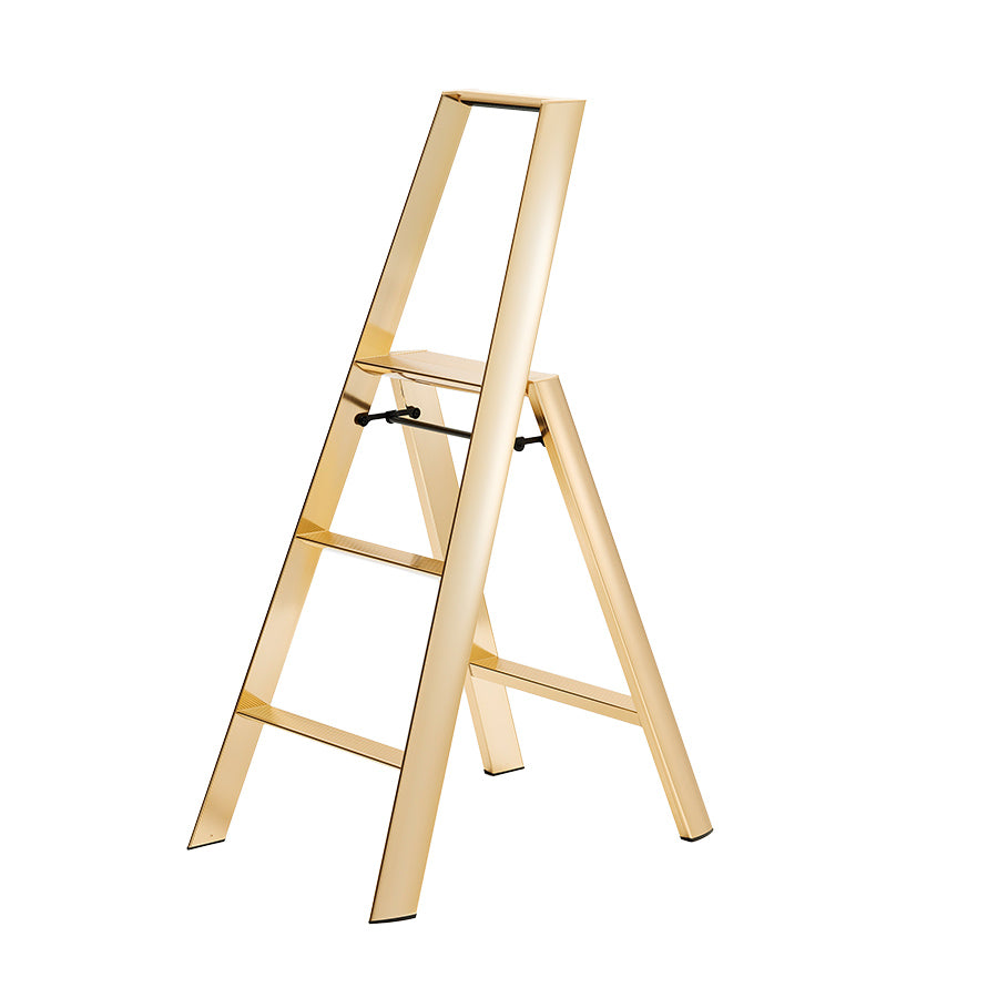 公式】長谷川工業 隠さない脚立 lucano ゴールド PREMIUM EDITON 3段