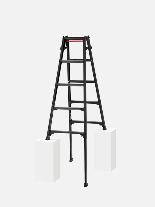 【公式】はしご兼用伸縮脚立 ロングストローク RYZLB 5段